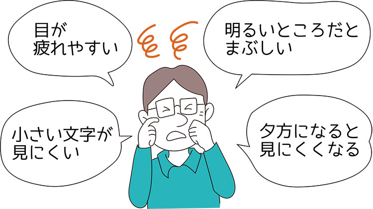 アイフレイルになると表れる症状