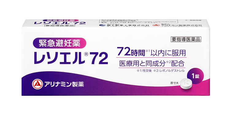 図:緊急避妊薬「レソエル72」